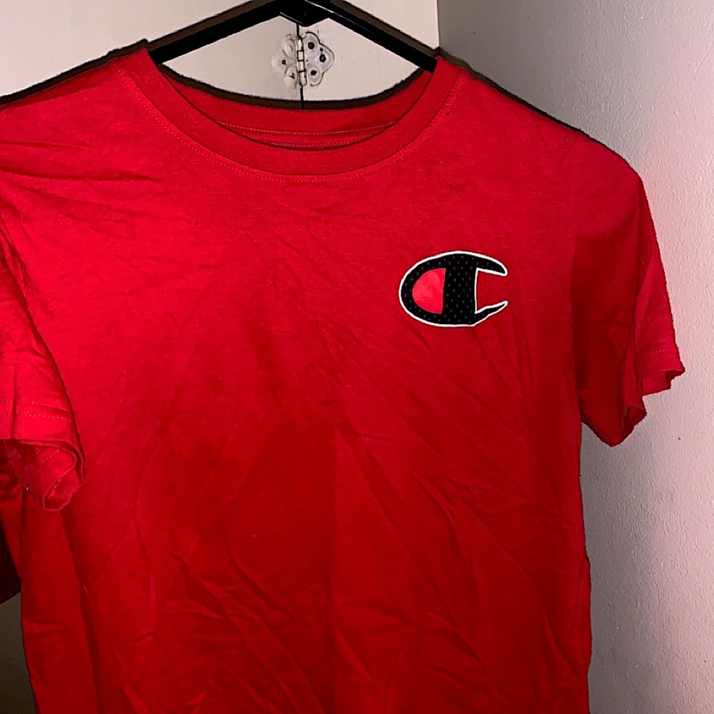 Red Champion Shirt.